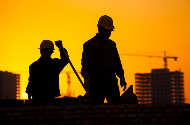 Picture of men on construction site