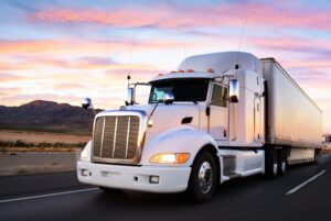 Picture of truck on the highway