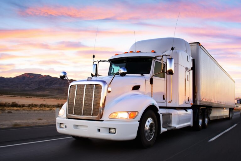 Picture of truck on the highway