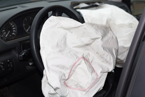 Picture of deployed airbag