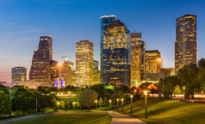 Picture of city landscape at night