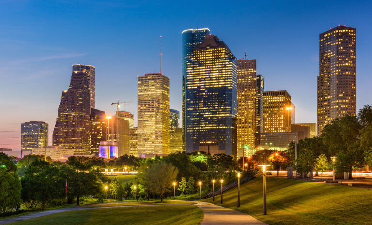 Picture of city landscape at night