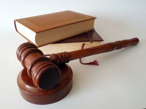 gavel and books for personal injury lawyer